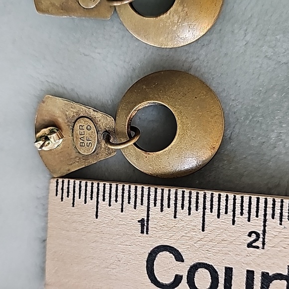 Earrings Baer 925 silver pierced vintage LOT 362 MAKE OFFER - Picture 3 of 3